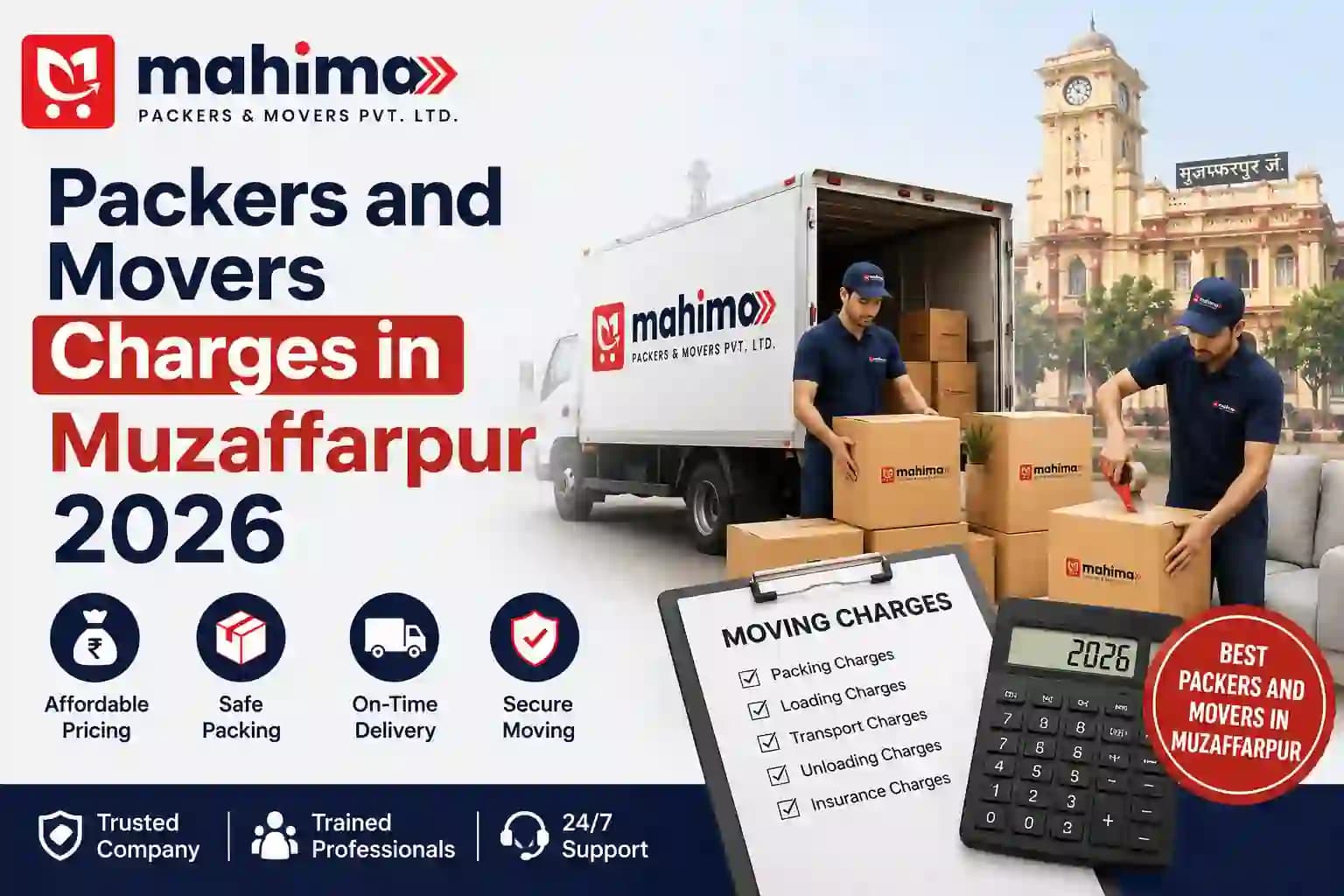 Home Shifting Cost in Muzaffarpur 2026: Complete Price Guide
